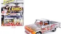 1966 Chevrolet Pickup Truck Diecast 1/64 Silver Metallic
