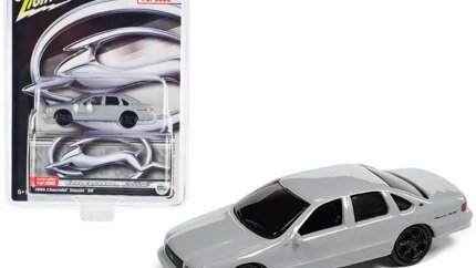 Limited Edition 1996 Chevrolet Impala SS 1/64 Diecast Model by Johnny Lightning - Matt Gray Collectible