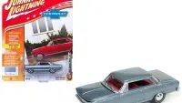 Limited Edition 1965 Chevrolet Nova SS Glacier Gray 1/64 Diecast by Johnny Lightning