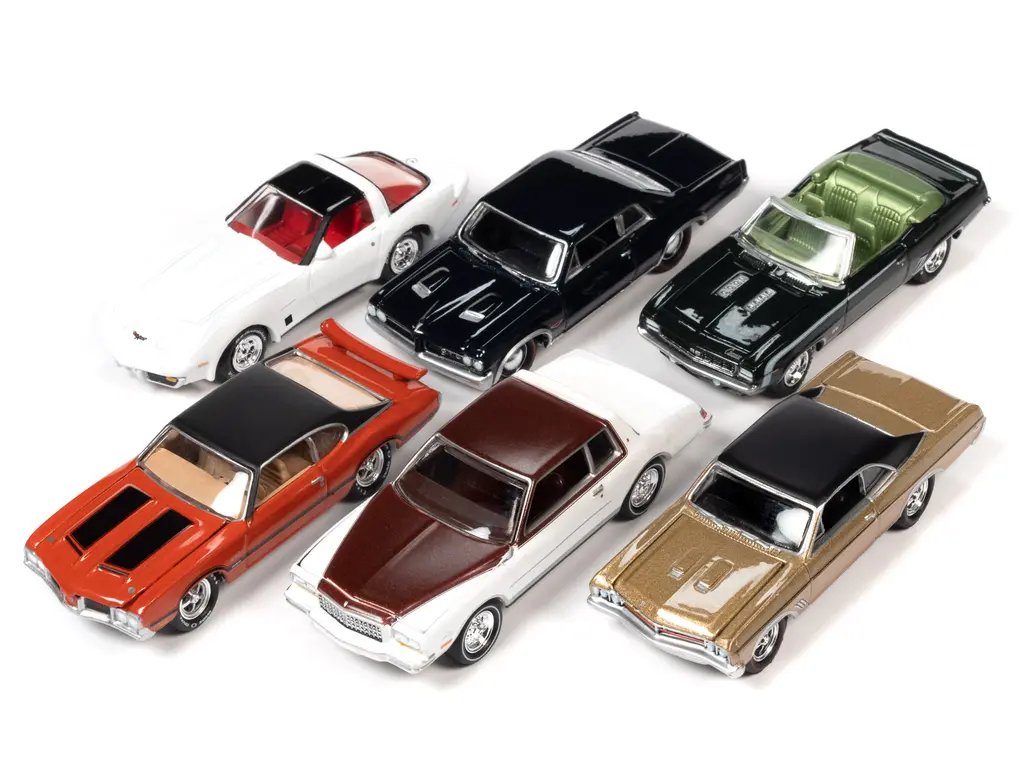 2023 Muscle Cars USA Set A – 6-Piece 1/64 Diecast Models by Johnny Lightning