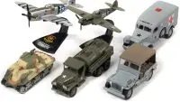 Limited Edition WWII Warriors Pacific Theater Diecast Model Cars Set by Johnny Lightning