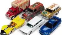 Pop Culture 2022 Set of 6 Cars Release 2 1/64 Diecast Model Cars by Johnny Lightning