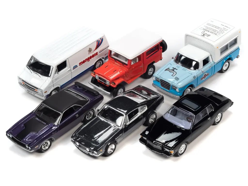 2023 Johnny Lightning Pop Culture Diecast Cars Set: Release 2 – 1/64 Scale Collectibles