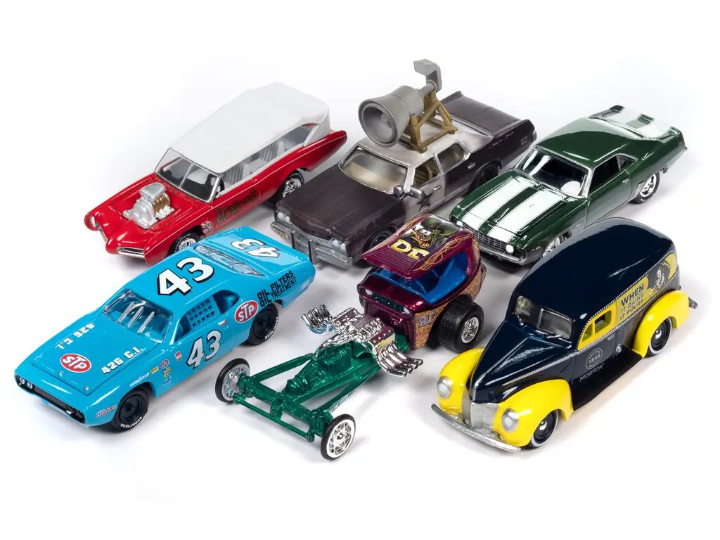 Collectible 2023 Johnny Lightning Pop Culture Diecast Cars Set – Release 3, 1/64 Scale