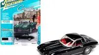 1965 Chevrolet Corvette Hardtop Tuxedo Black 1/64 Diecast Model