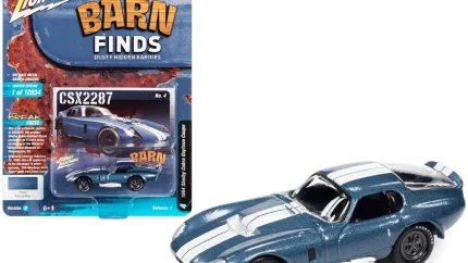 Limited Edition 1964 Shelby Cobra Daytona Coupe 1/64 Diecast Model - Viking Blue Metallic by Johnny Lightning