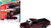 Limited Edition 2002 Chevrolet Silverado 1/64 Diecast Model - Cherry Red Metallic by Johnny Lightning