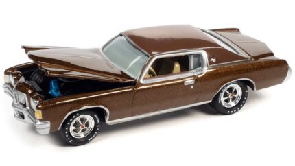 Limited Edition 1971 Pontiac Grand Prix Bronzini Gold 1/64 Diecast by Johnny Lightning
