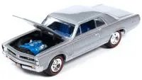 Limited Edition 1965 Pontiac GTO Bluemist Metallic 1/64 Diecast by Johnny Lightning - Muscle Cars USA