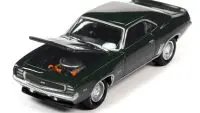 Limited Edition 1969 Chevrolet COPO Camaro RS Fathom Green 1/64 Diecast by Johnny Lightning