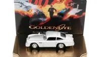 Buy Aston Martin DB5 RHD Silver Metallic 007 GoldenEye 1/64 Diecast Model by Johnny Lightning