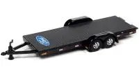 Limited Edition 1983 Ford Ranger XLS Pickup Truck with Open Flatbed Trailer - Collectible Light Desert Tan & White
