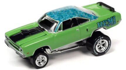 2023 Johnny Lightning 1/64 Diecast: 1970 Plymouth Road Runner HEMI & 1969 Dodge Charger R/T 'Zingers!' 2-Pack