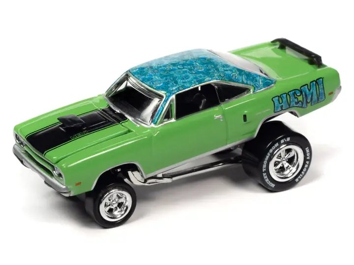 2023 Johnny Lightning 1/64 Diecast: 1970 Plymouth Road Runner HEMI & 1969 Dodge Charger R/T ‘Zingers!’ 2-Pack