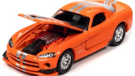 2023 Johnny Lightning 1/64 Diecast Set: 2014 Dodge Challenger R/T Hellephant & 2008 Dodge Viper SRT10 MOPAR