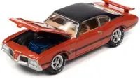 1972 Oldsmobile 442 W-30 Flame Orange Metallic Diecast Model Car - Limited Edition by Johnny Lightning