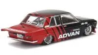 Exclusive Datsun 510 Pro Street ADVAN 1/64 Diecast Model by True Scale Miniatures