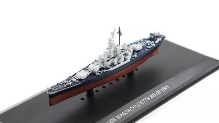 USS Massachusetts BB-59 1/1250 Diecast Model - Legendary Battleships Collectible