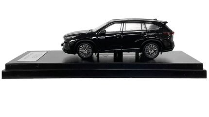 Toyota Highlander Black 1/64 Diecast Model Car with Sunroof by LCD Models