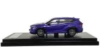 Toyota Highlander Blue Metallic 1/64 Diecast Model Car with Sunroof by LCD Models