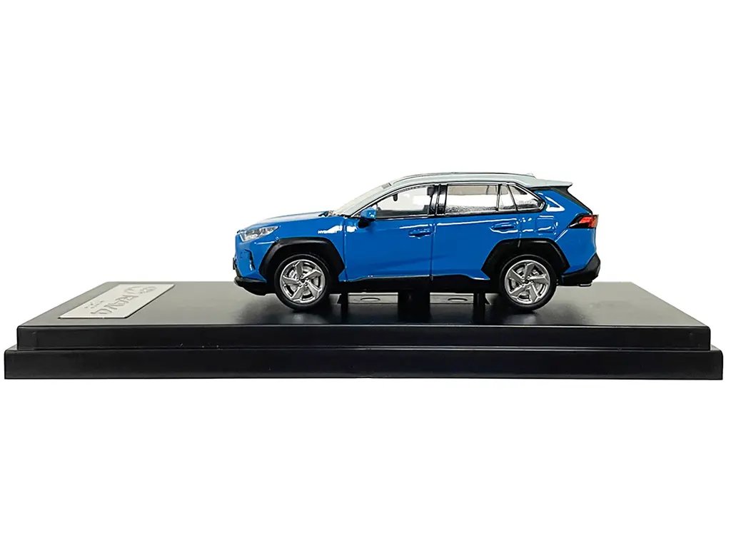 Toyota RAV4 Hybrid Blue Metallic 1/64 Diecast Model Car by LCD Models