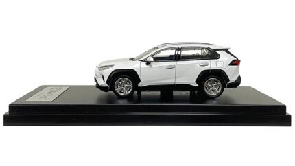 Toyota RAV4 Hybrid White Metallic 1/64 Diecast Model Car by LCD Models - Premium Collectible
