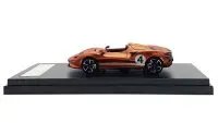 McLaren Elva Convertible #4 Matt Orange Metallic 1/64 Diecast Model Car by LCD Models