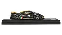 Pagani Huayra R #1 Carbon Black with Gold Accents 1/64 Diecast Model Car by LCD Models