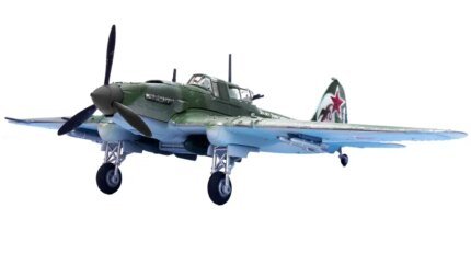 1/72 Diecast Ilyushin IL-2M3 Sturmovik 'Ivan Pavlov' Soviet Air Force Model - Green Camouflage