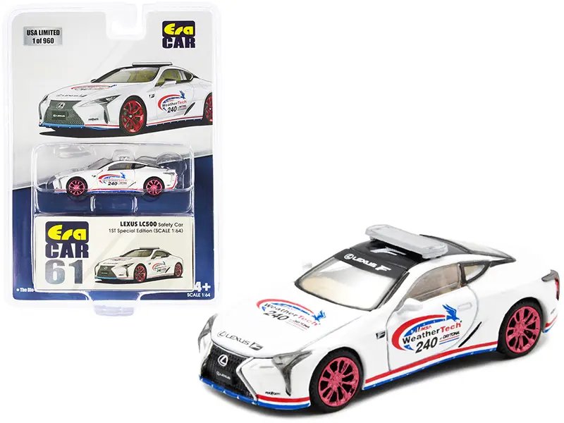 Lexus LC500 Safety Car IMSA Daytona 1st Edition 1/64 Diecast Model – Limited to 960 by Era Car