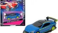 2019 Subaru BRZ Tokyo Mod 1/64 Diecast Model Car by Maisto Design - Blue with Black Top & Green Accents