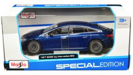 Exclusive Mercedes-Benz EQS Blue Metallic Diecast Model Car - Special Edition by Maisto