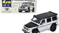 Mercedes-Benz AMG G63 LB Works 1/64 Diecast Model - White with Carbon Hood by Era Car
