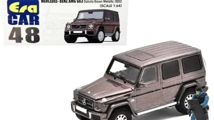 Mercedes Benz G63 Dakota Brown 1/64 Diecast Model with Officer Figurine by Era Car