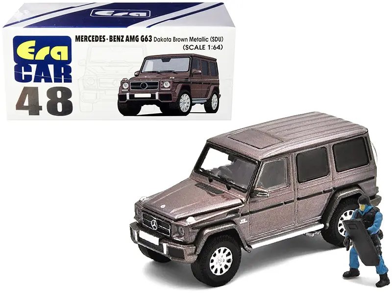 Diecast Model Cars wholesale toys dropshipper drop shipping Mercedes Benz G63 Dakota Brown Metallic SDU Officer Figurine 1/64 Era Car MB214X4RN48 drop shipping wholesale drop ship drop shipper dropship dropshipping toys dropshipper diecast drop shipp Mercedes Benz G63 Dakota Brown 1/64 Diecast Model with Officer Figurine by Era Car