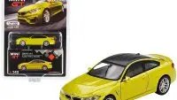 Limited Edition BMW M4 F82 Austin Yellow Metallic 1/64 Diecast by True Scale Miniatures