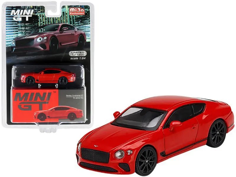 Exclusive Bentley Continental GT St. James Red 1/64 Diecast Model – Limited Edition by True Scale Miniatures