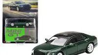 Limited Edition Bentley Flying Spur 1/64 Diecast Model - Verdant Green Metallic with Sunroof by True Scale Miniatures