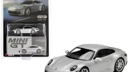 Porsche 911 Carrera 4S GT Silver Metallic 1/64 Diecast