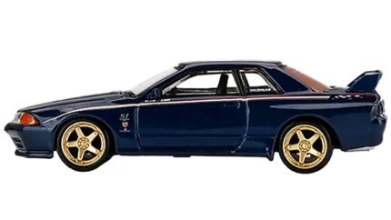Limited Edition 1/64 Nissan Skyline GT-R R32 Nismo S-Tune RHD Diecast Model - Dark Blue Metallic by True Scale Miniatures