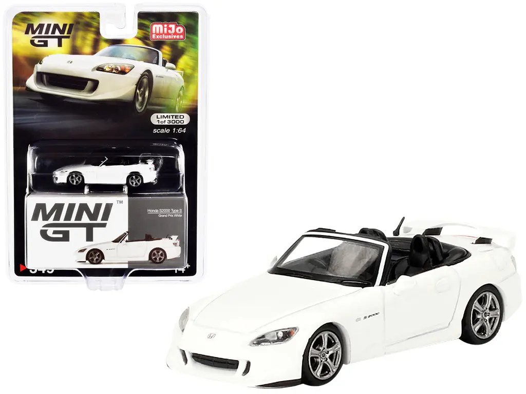 Honda S2000 Type S Grand Prix White 1/64 Diecast Model – Limited Edition of 3000 by True Scale Miniatures