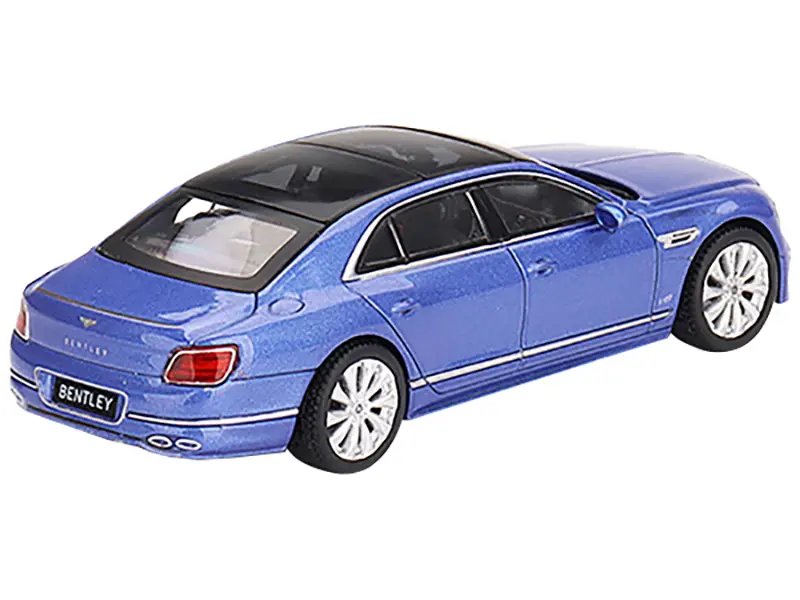Diecast Model Cars wholesale toys dropshipper drop shipping Bentley Flying Spur Sunroof Neptune Blue Metallic Black Top Limited Edition 2400 pieces Worldwide 1/64 True Scale Miniatures MGT00351 drop shipping wholesale drop ship drop shipper dropship Exclusive Bentley Flying Spur 1/64 Diecast Model - Neptune Blue Metallic Limited Edition