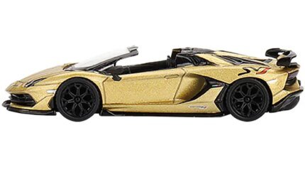 Lamborghini Aventador SVJ Roadster Oro Elios Gold 1/64 Diecast Model - Limited Edition 6000 by True Scale Miniatures