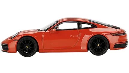 Exclusive Porsche 911 Carrera 4S Lava Orange 1/64 Diecast Model - Limited Edition 3000 Worldwide