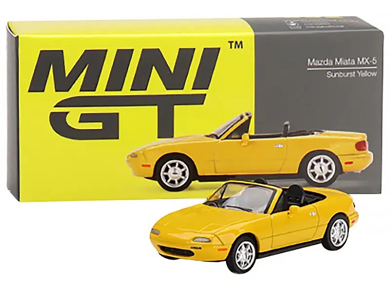 Rare Mazda Miata MX-5 NA Sunburst Yellow 1/64 Diecast Model – Limited Edition of 2400 by True Scale Miniatures