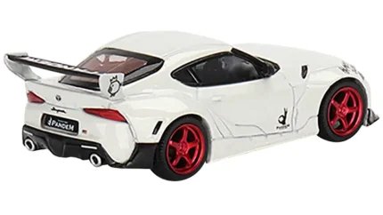 Limited Edition 1/64 Toyota Pandem GR Supra V1.0 RHD Pearl White Diecast Model by True Scale Miniatures