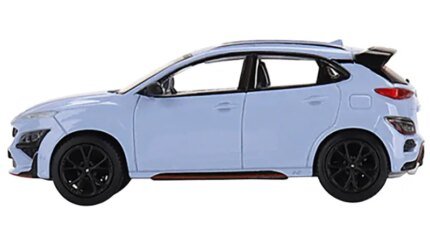 Exclusive Hyundai Kona N Performance Light Blue 1/64 Diecast Model - Limited Edition of 1800 by True Scale Miniatures