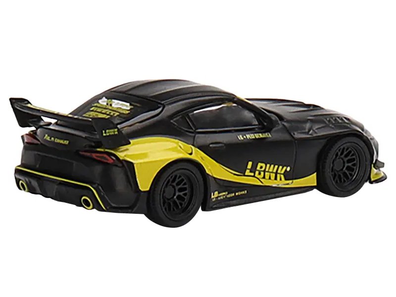 Exclusive 1/64 Toyota GR Supra LB-Works Matt Black Diecast Model – Limited Edition 1800