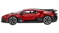 Exclusive Bugatti Divo Red Metallic 1/64 Diecast Model - Limited Edition by True Scale Miniatures