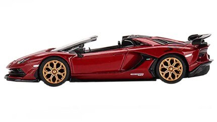 Limited Edition Lamborghini Aventador SVJ Roadster 1/64 Diecast Model - Rosso Efesto Red by True Scale Miniatures